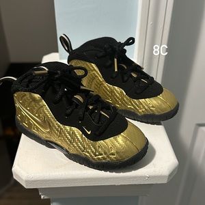 Nike Air Foamposite Pro Metalic Gold and black 8C